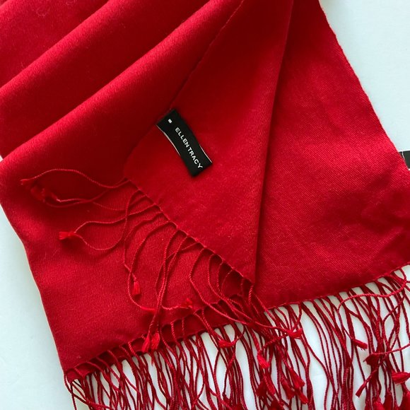 ELLEN TRACY Women's Cashmere & Silk Long Scarf Wrap NWT - Picture 5 of 6